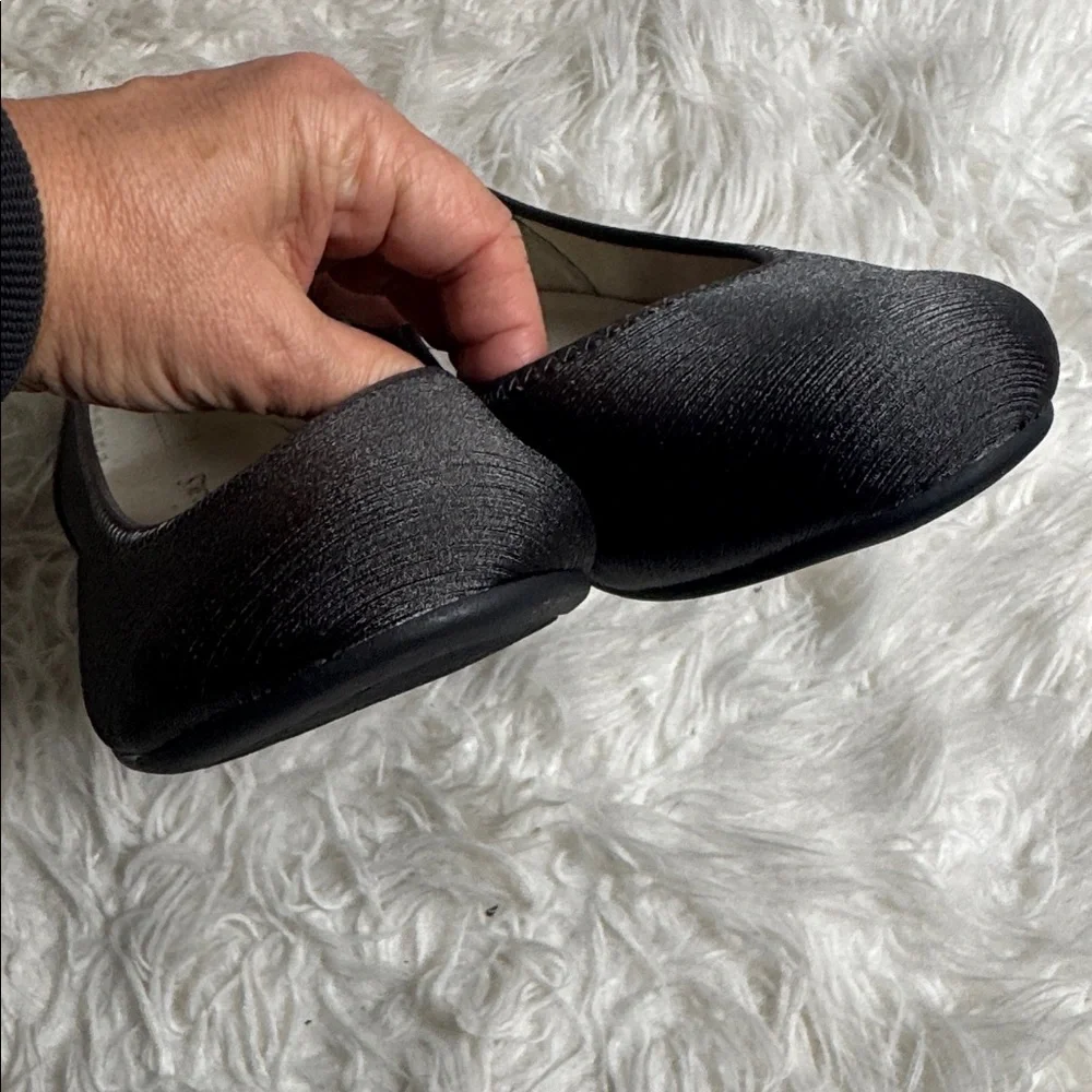 STRETCHIES PEWTER BALLET FLATS